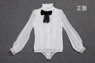 施悅名2018秋冬新品真絲襯衫女上衣時尚女裝原創(chuàng)精品蝴蝶結連體長袖襯衣