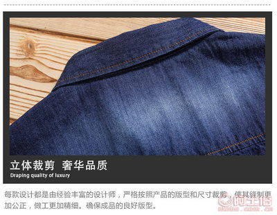 【佰倫鳥2017夏季男士襯衫簡約時尚學生修身印花男牛仔襯衫短袖廠家直銷2886#