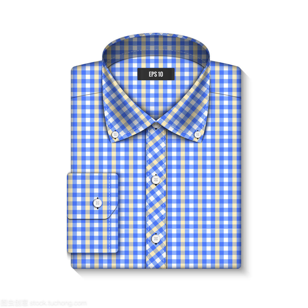 經典的襯衫。矢量圖