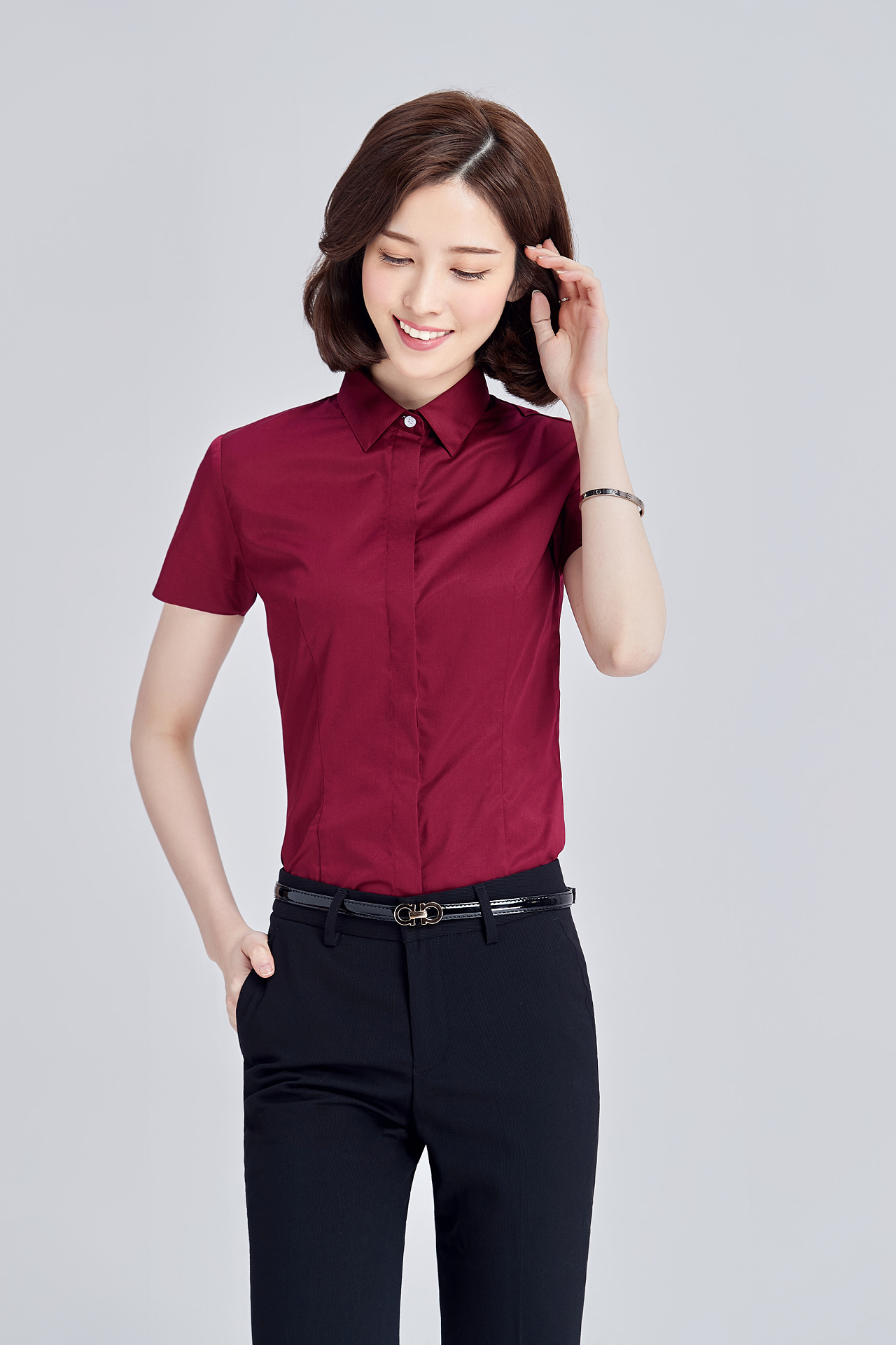 職業女裝正裝上衣襯衣OL通勤商務時尚優雅氣質襯衫網拍